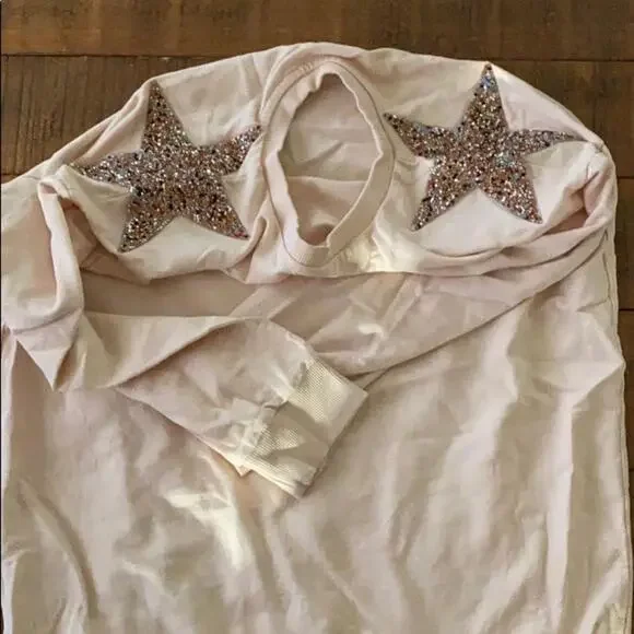 Women's Pink Star Embellished Sweater - Picture 1 of 4